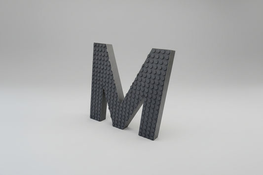 Brick Letter wall decor