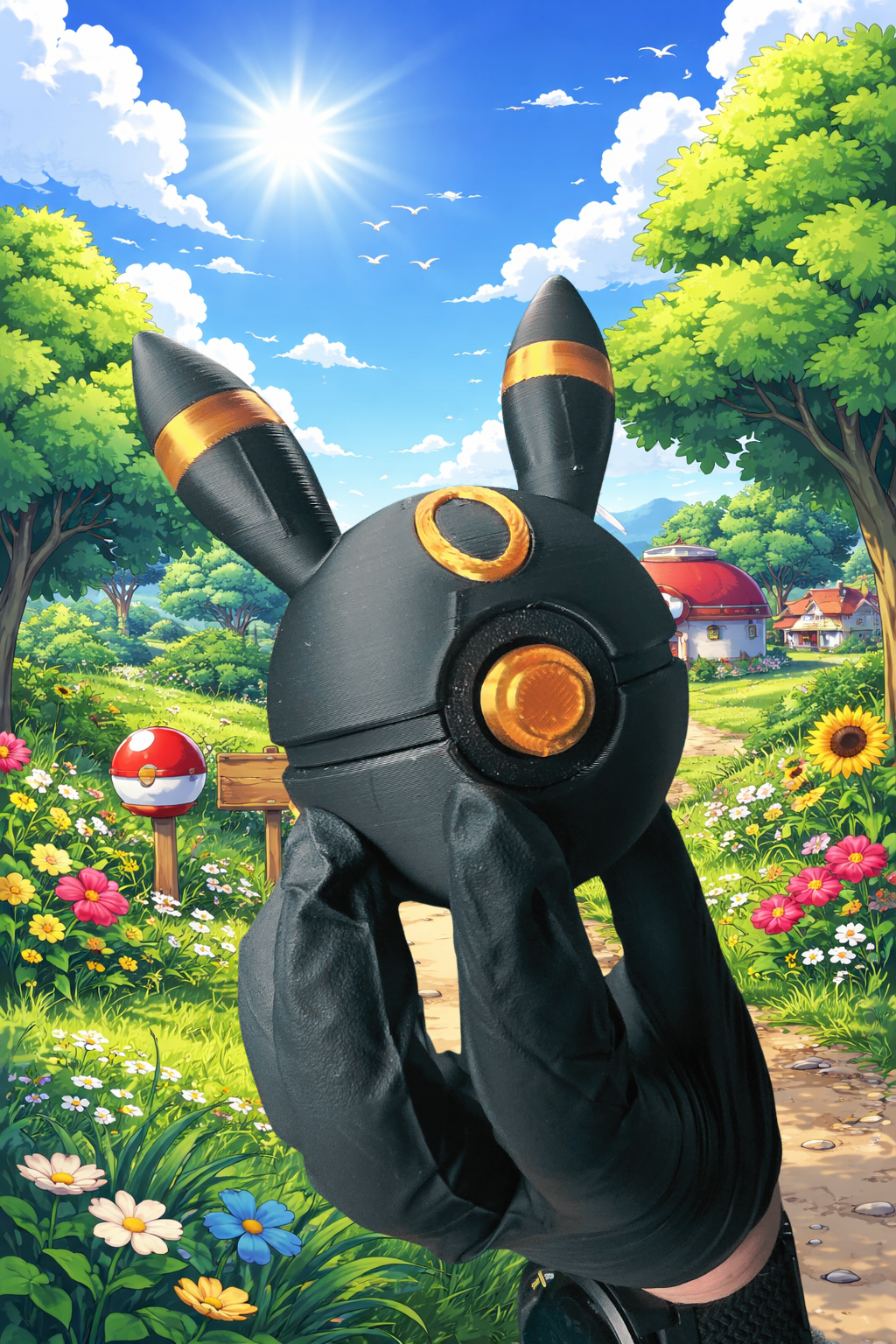 Umbreon-Inspired Fidget Clicker (Fan Art Collectible)