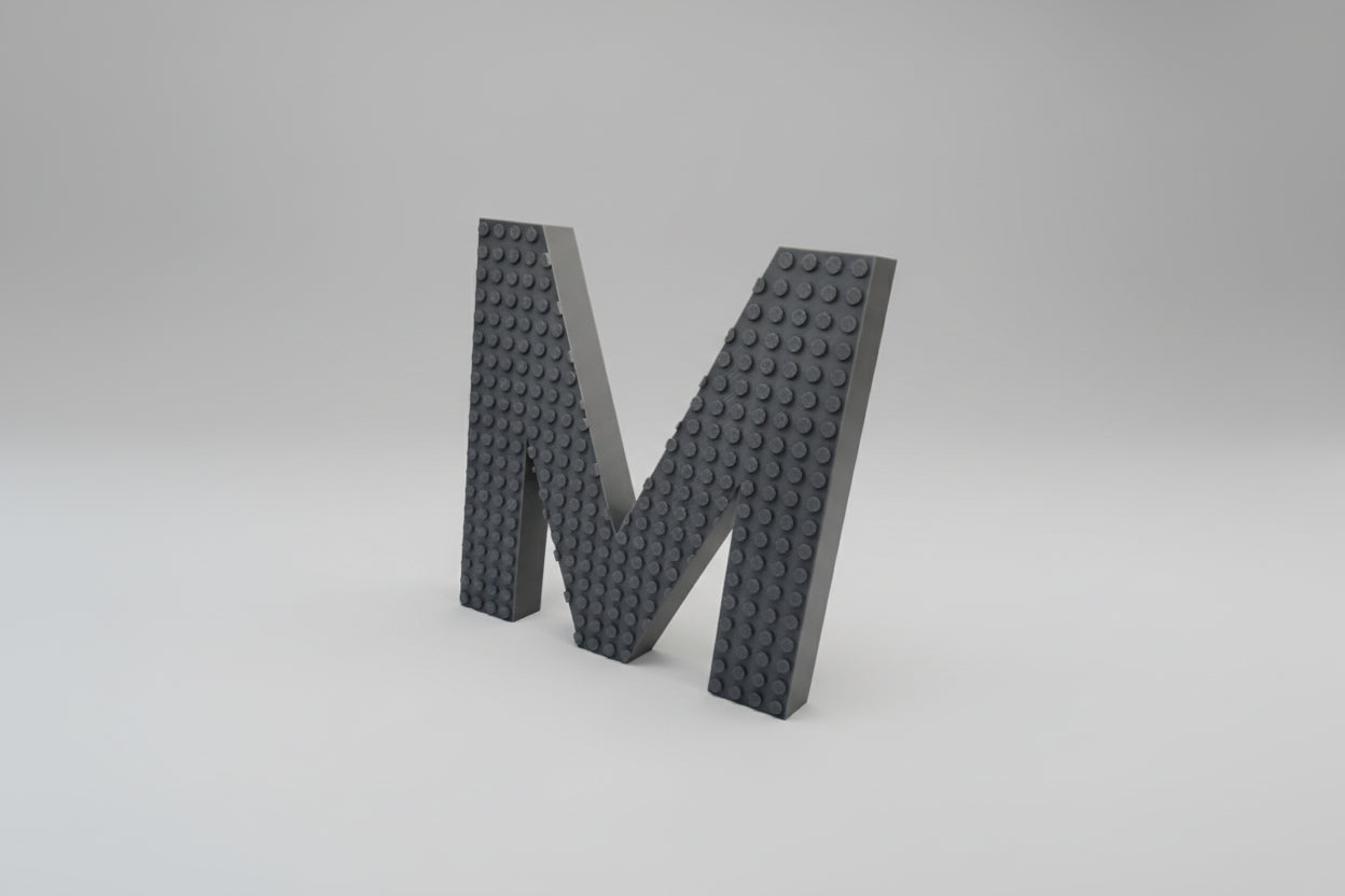 Brick Letter wall decor