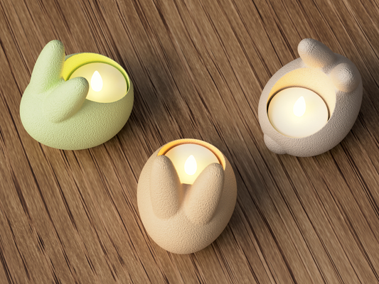 Easter Bunny tealight holder