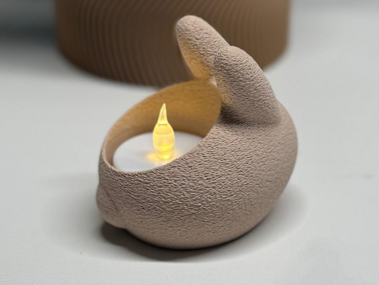 Easter Bunny tealight holder