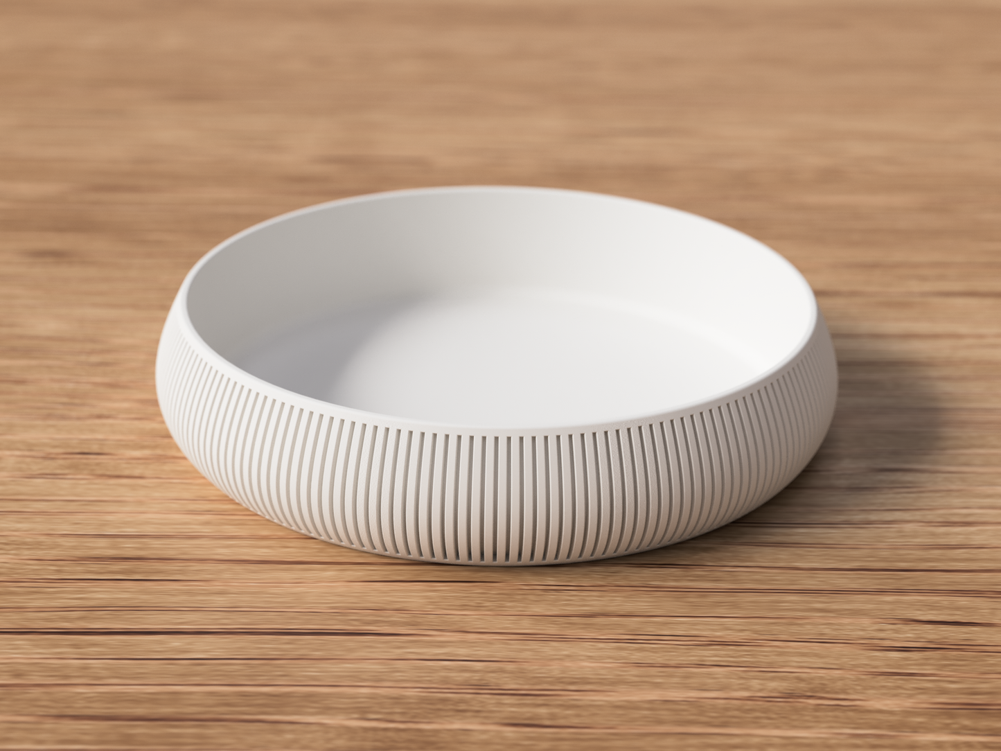 Modern Ribbed Catch-All Bowl | Minimalist Organiser Tray (176mm)