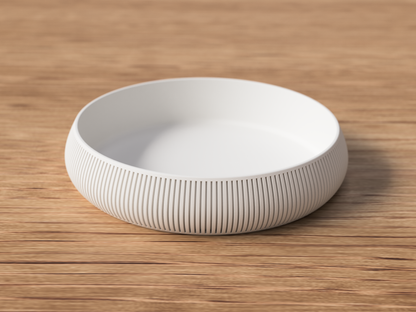 Modern Ribbed Catch-All Bowl | Minimalist Organiser Tray (176mm)