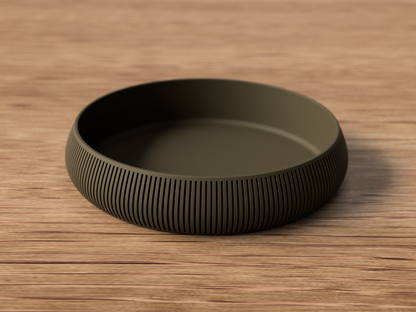 Modern Ribbed Catch-All Bowl | Minimalist Organiser Tray (176mm)