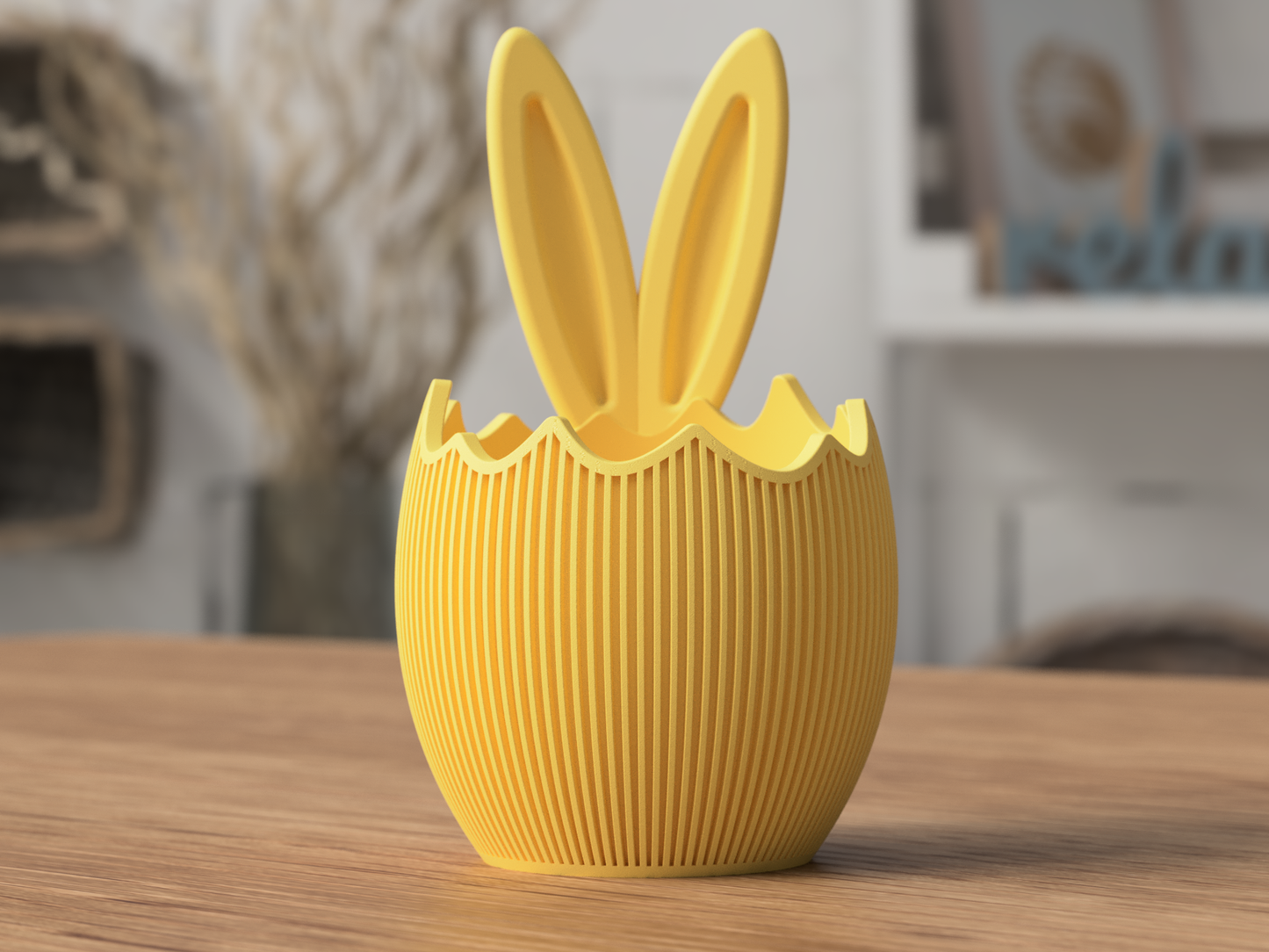 🐰 Modern Easter Egg Bowl – Bunny Ear Design
