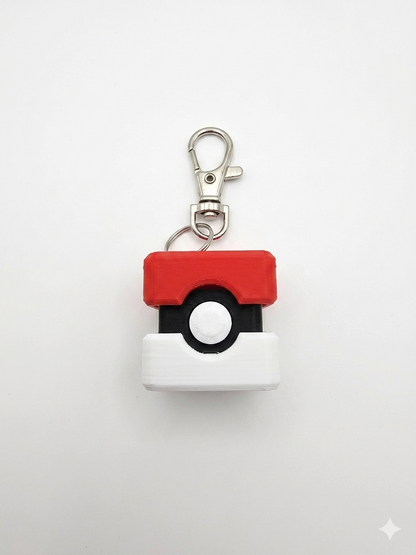 Clicker Keyring- Red/White/Black Fan art