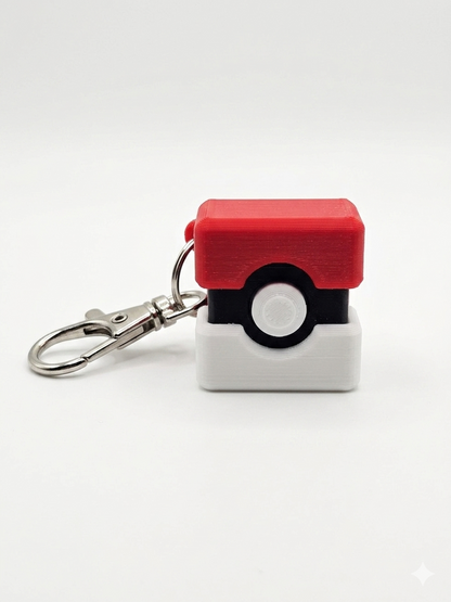 Clicker Keyring- Red/White/Black Fan art
