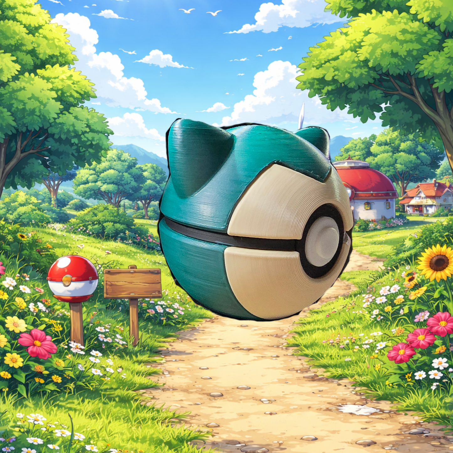 Snorlax-Inspired Fidget Clicker (Fan Art Collectible)