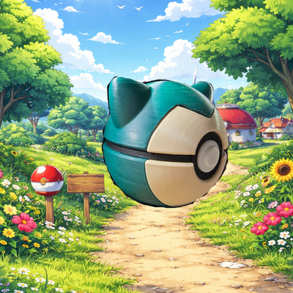 Snorlax-Inspired Fidget Clicker (Fan Art Collectible)
