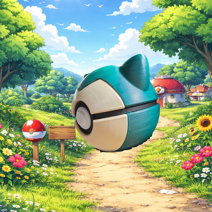 Snorlax-Inspired Fidget Clicker (Fan Art Collectible)