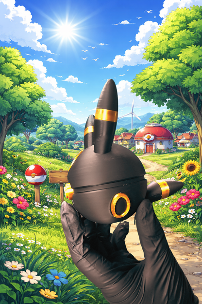 Umbreon-Inspired Fidget Clicker (Fan Art Collectible)